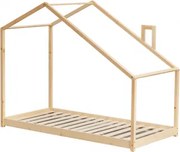 Bed Voor 90 Cm Matras In Abbin Kids Hout Natuurlijk Hout & 90 X 190 Cm & Zonder Matras - Sklum