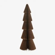 Pak Van 3 Jesper Papieren Kerstbomen Karamelbruin Met Gouden Rand & ↑29,5 Cm - Sklum