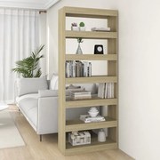 vidaXL Boekenkast/kamerscherm 80x30x198 cm spaanplaat sonoma eiken