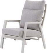 Barolo lounge tuinstoel verstelbaar aluminium latte