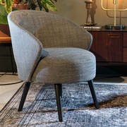 Fauteuil Met Ronde Rugleuning Antraciet