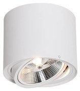 Moderne plafondSpot / Opbouwspot / Plafondspot wit draai- en kantelbaar AR111 - Rondoo Up Modern GU10 Binnenverlichting Lamp