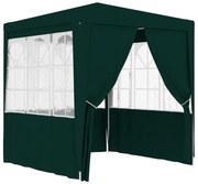 vidaXL Partytent met zijwanden professioneel 90 g/m² 2,5x2,5 m groen