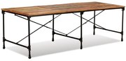 vidaXL Eettafel 240 cm massief gerecycled hout