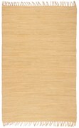 vidaXL Vloerkleed Chindi handgeweven 160x230 cm katoen beige