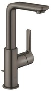 GROHE Lineare waterbesparende wastafelkraan l-size met waste met draaibare gegoten uitloop brushed hard graphite 23296AL1