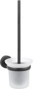 Saqu Eurotrend toiletborstel met wandhouder mat zwart