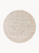 Rond handgeweven viscose vloerkleed Jane