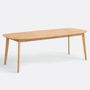 Tafel in massief eik, 8 tot 10 plaatsen, Dalmar