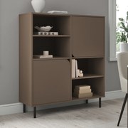 Tenzo Corner Scandinavische Wandkast Taupe - 118x43x137cm.