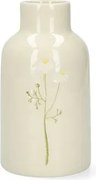 Vaas, steengoed, kamille,Ø6,5 cm x 12,5 cm