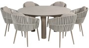 Eva Donato dining tuinset 160xH75 cm 7 delig keramiek latte Taste 4SO