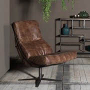 Het Anker Remus/Quintus/Quibus Lederen Fauteuil Industrieel Samenstellen