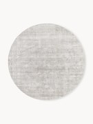 Rond handgeweven viscose vloerkleed Jane