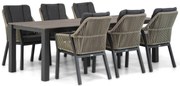 Tuinset 6 personen 240 cm Aluminium/Rope Taupe Lifestyle Garden Furniture Verona/Valley