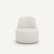 Draaifauteuil in polyester bouclé, Rosebury