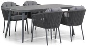 Tuinset 4 personen 170 cm Rope Grijs Santika Furniture Santika