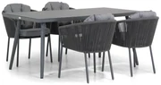 Tuinset 4 personen 170 cm Rope Grijs Santika Furniture Santika