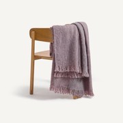 Effen plaid, wol en polyamide, Mantas