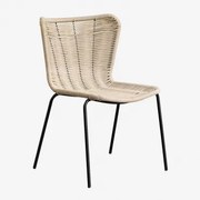 Stapelbare Tuinstoel In Gevlochten Touw Keiller Natuurlijk - Sklum