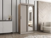 Kledingkast Hartford 505, Kasjmier, 200x100x62cm, 99 kg, Kledingkast deuren: Schuivend, Aantal planken: 3, Aantal planken: 3