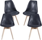 Set 4 Synk Vintage Stoelen