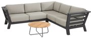 Meteoro hoek loungeset 4-delig antraciet 4-Seasons Outdoor