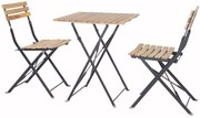 The Outsider Bistro Balkonset - 3-delige - Tafel +2 Stoelen Acaciahout 100% FSC