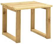vidaXL Bijzettafel voor ligbed 30x30x26 cm geïmpregneerd grenenhout