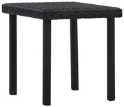 vidaXL Tuintheetafel 40x40x40 cm poly rattan bruin