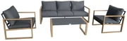 Belluno Garden Point antraciet aluminium tuinset