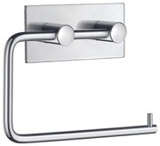 Smedbo Beslagsboden Toiletrolhouder - 13.4x10.5cm - zelfklevend - RVS Gepolijst Edelstaal BK1098