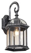 Klassieke buiten wandlamp antiek zilver IP44 - Glasgow Klassiek / Antiek E27 IP44 Buitenverlichting