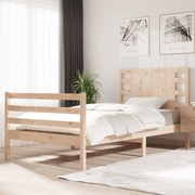 vidaXL Bedframe massief grenenhout 90x190 cm 3FT Single