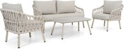 Stoel en Bank Loungeset Rope Zand/Beige Coco Serra