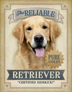 Metalen bord Reliable Retriever