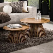 Ronde Salontafel Set Van 2 Mango