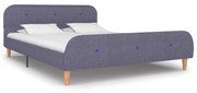 vidaXL Bedframe stof lichtgrijs 140x200 cm