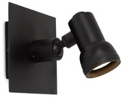 Messing Wandspot Indigo Mini Swirl Antiek Zwart