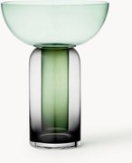 Mondgeblazen glazen vaas Torus, H 33 cm