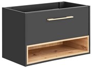 Comad Borneo Cosmos 821 FSC onderkast 80cm eiken/grijs