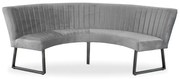 Eetkamerbank - Hengelo - stof Element lichtgrijs 04 - geschikt voor tafel 150 cm