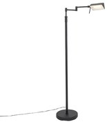 Design vloerlamp zwart incl. LED met touch dimmer - Notia