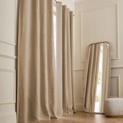 Verduisteringsgordijn van gewassen linnen, oogjes, Private