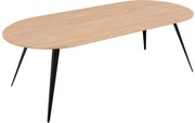 Goossens Excellent Eettafel Floyd, Semi rond 240 x 100 cm