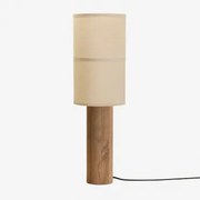 Carolina Mangohouten Tafellamp Mangohout & Witte Gardenia Ø20 Cm - ↑35 Cm Olinda - Sklum