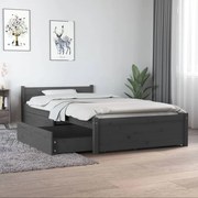 vidaXL Bedframe met lades grijs 90x190 cm 3FT Single