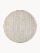 Rond handgeweven viscose vloerkleed Jane