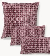 Katoenen kussenhoes Jella met geometrische print