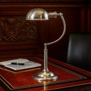 Bureaulamp Neville Antiek Zilver